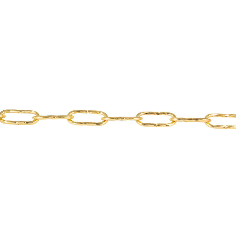 Chain Products Decorative Twist Chain 3.4 x 38 x 12.5mm - Brass Plated - 20m Reel