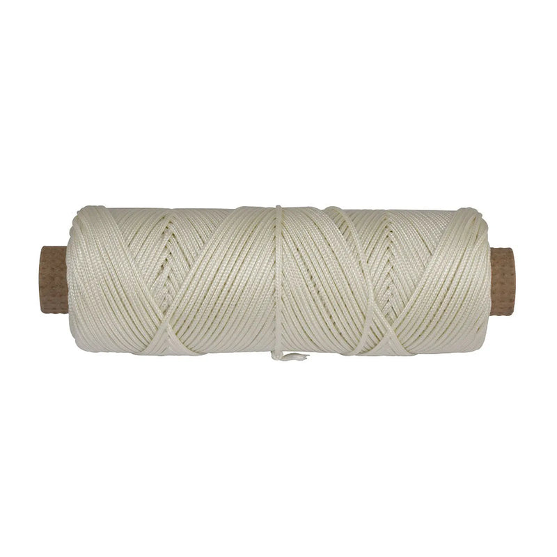 Chain Products Polyester & Nylon Cord 3.2mm - White - 14.6m Hank