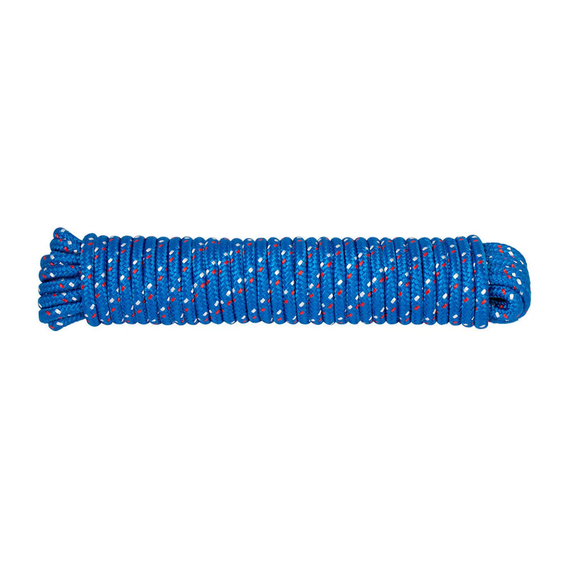 Chain Products Heavy Duty Braided Polypropylene 9mm - Blue with Red/White Fleck - 15m Hank