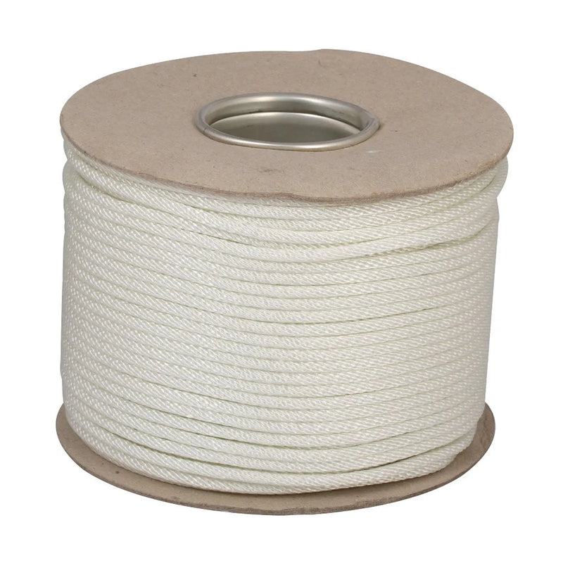 Chain Products Braided Nylon - Starter Cord - White - 100m Reel