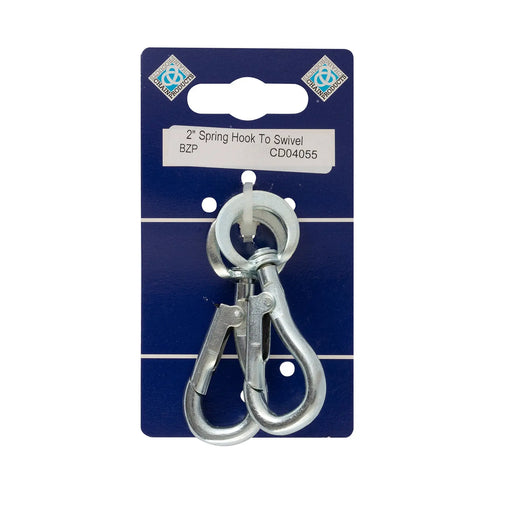 Chain Products Spring Hooks To Swivel - Zinc Plated