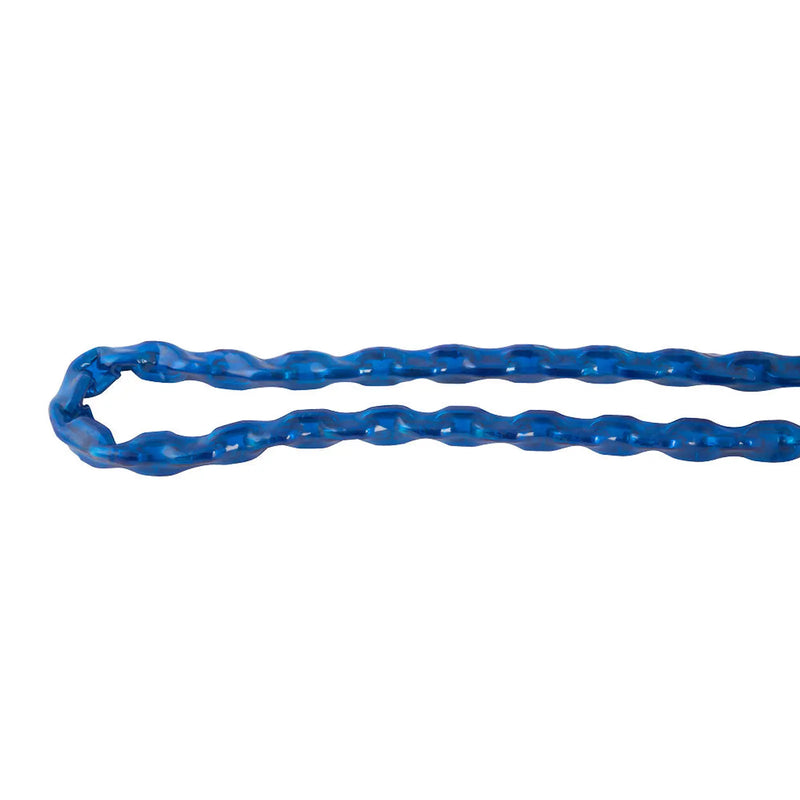 Chain Products Square Section High Grade Security Chain In Blue P.V.C. Slee