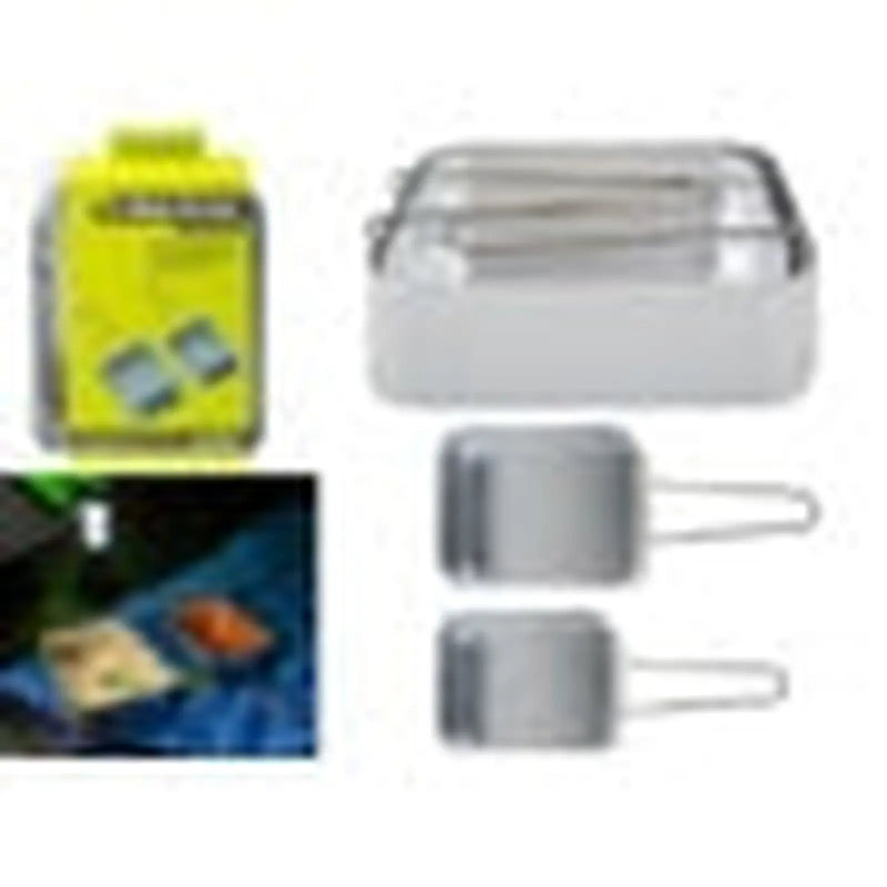 Summit Nestling Aluminium Mess Tins Twin Pack