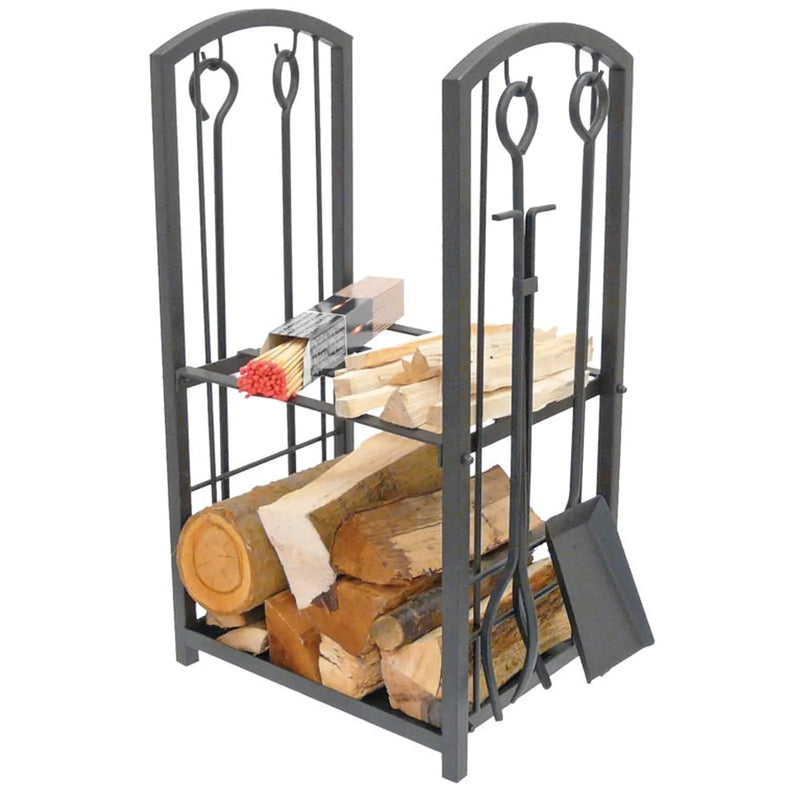 Manor Black Log Station 73 x 46 x 30cm