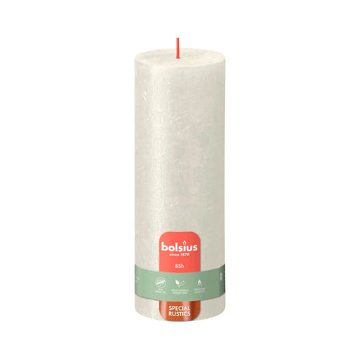 Bolsius Pillar Candle Shimmer Ivory 190mm x 68mm