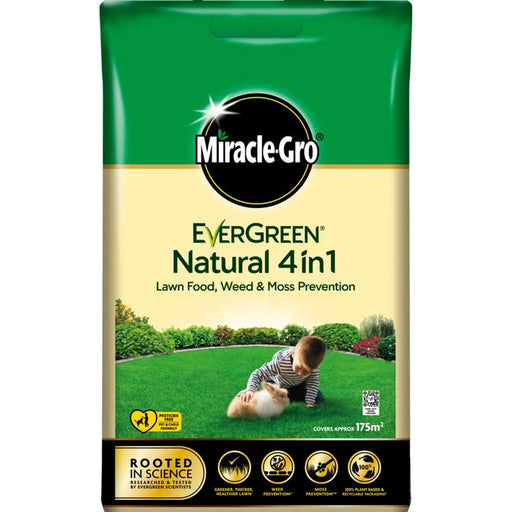Stax Miracle-Gro® Natural 4 in 1 Feed, Weed & Mosskiller 175sqm