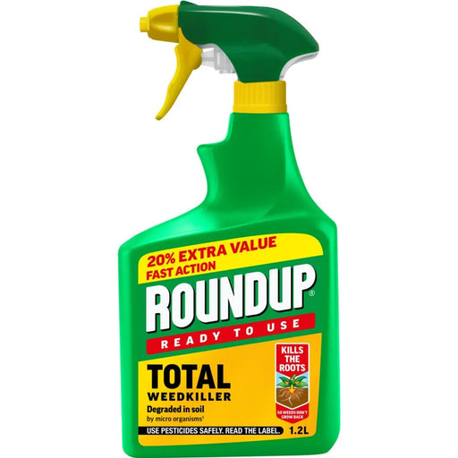 Roundup Total Ready to Use Weedkiller 1L Plus 20% Extra Free