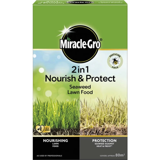 Stax Miracle-Gro® 2 in 1 Nourish & Protect Seaweed Lawn Food 80m2