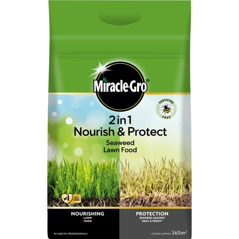 Stax Miracle-Gro® Nourish & Protect Seaweed Lawn Food 360m2