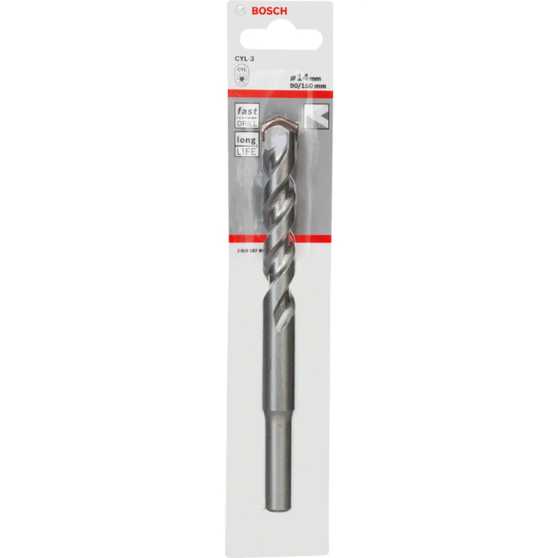 Bosch Silver Percussion Concrete Drill Bit 14 x 90 x 150