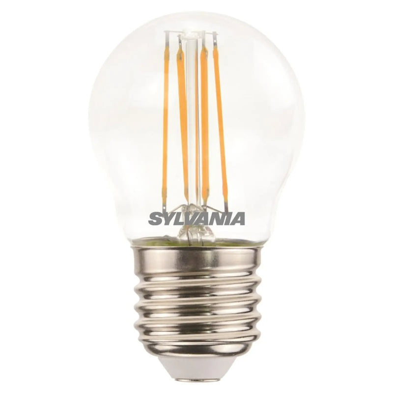Sylvania LED Retro Ball Lamp Clear 470 Lumen E27 ES Warm White
