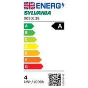 Sylvania LED GLA Lamp E27 Es N/W 4w A Rated 843l