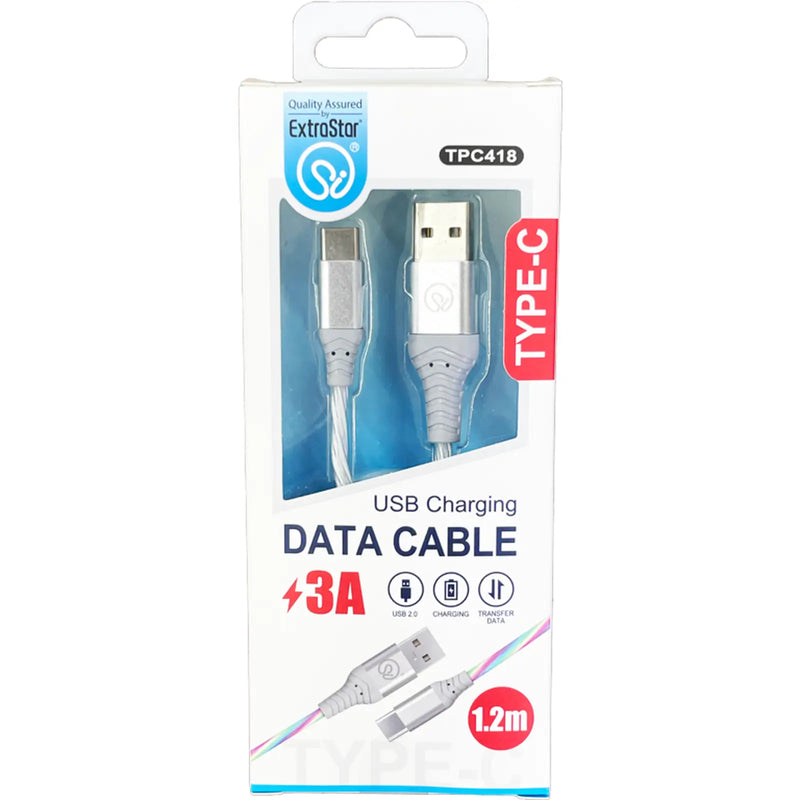 Extrastar Type C Charging Data Cable 1.2m
