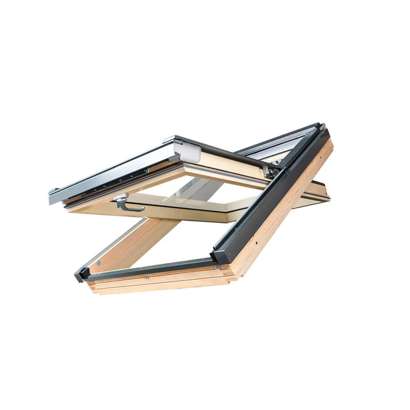 Fakro Pine Centre Pivot Window 55 x 98cm