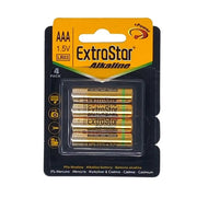 Extrastar Alkaline Batteries 1.5v AAA Pack 4