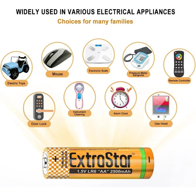 Extrastar Special Duration Zinc Batteries 1.5v Aa Pack 4