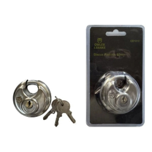Stax Owler & Banks Discus Padlock 90mm