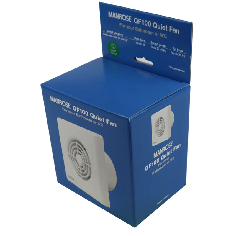 Manrose Quiet Timer Model 100mm