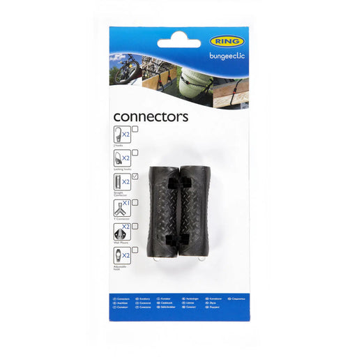 Ring Bungee Clic Straight Connectors Twin Pack