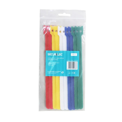 Securlec Cable Ties Assorted 12 x 200mm Pack 10