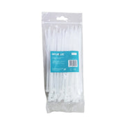 Securlec White Cable Ties 5mm x 175mm Pack 100