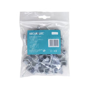 Securlec Flat Cable Clips Grey 10mm 40 Piece
