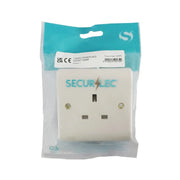 Securlec 1 Gang Unswitched Socket Round Edge