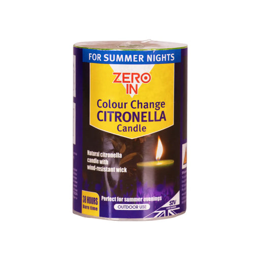 Zero In Citronella LED Colour Change Candle
