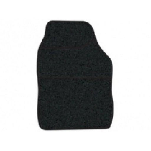 Streetwize Velour Carpet Mat Sets with Binding - 4 Piece Black/Black