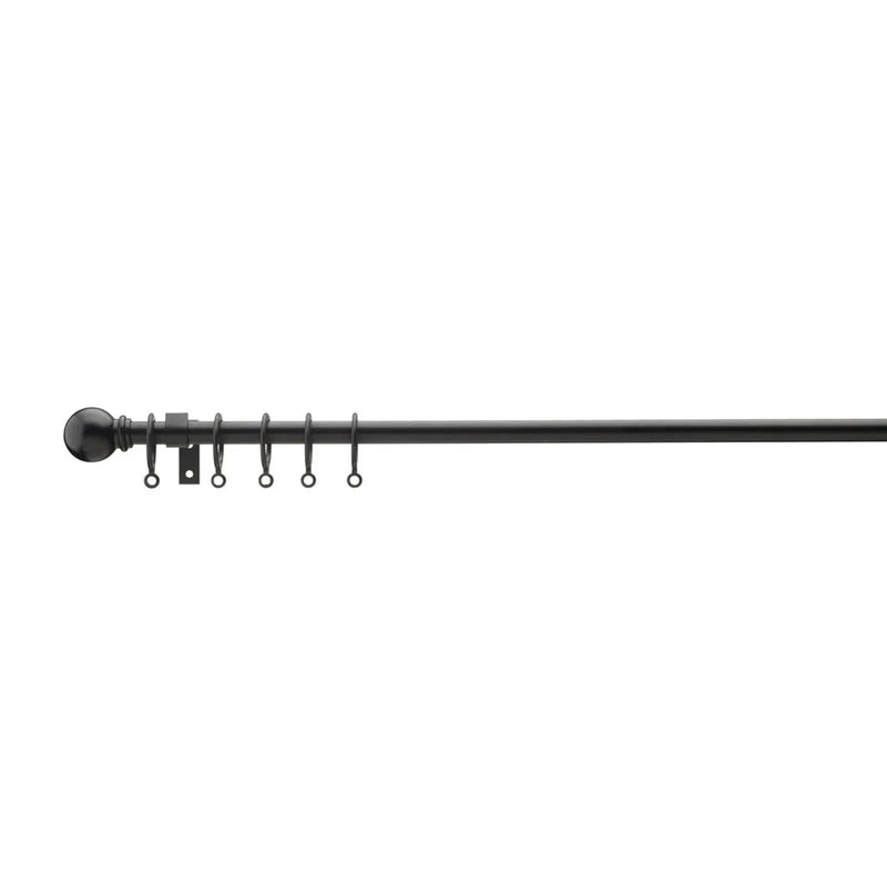 Woodside Extending Pole Ball Finial Black