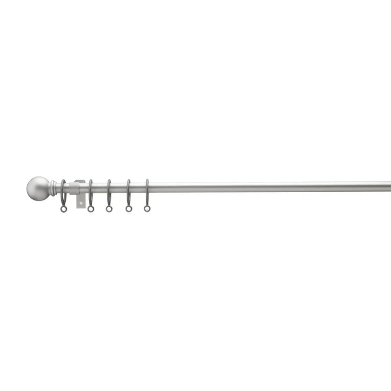Woodside Extending Pole Ball Finial Silver