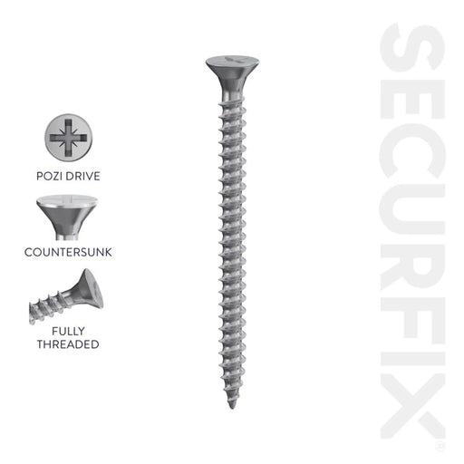 Securfix A2 Stainless Steel Multi-Purpose Screws 6 x 1"-3.5 x 25mm | Pack of 200