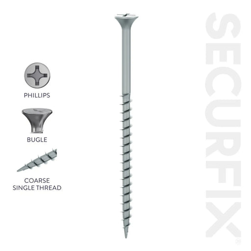 Securfix Drywall Screws 6 x 2 ½"-3.5 x 60mm | Pack of 500