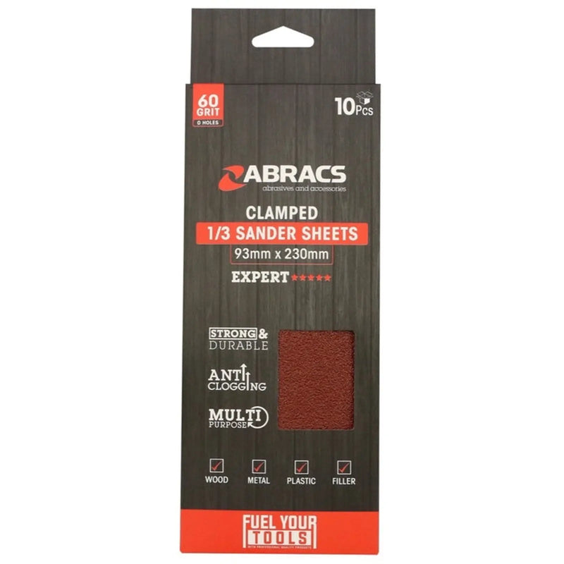 Abracs Orbital Clamped Sander Sheets 93 x 230mm 40g