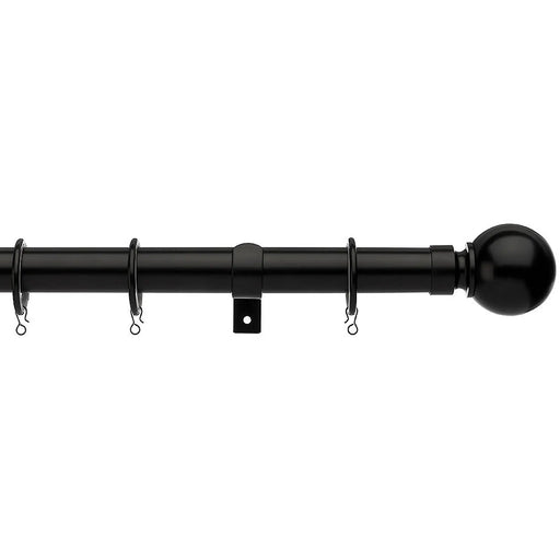 Universal Telescopic Curtain Pole Black