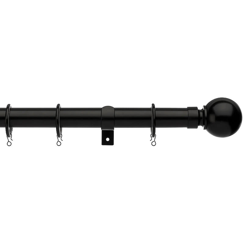 Universal Telescopic Curtain Pole Black