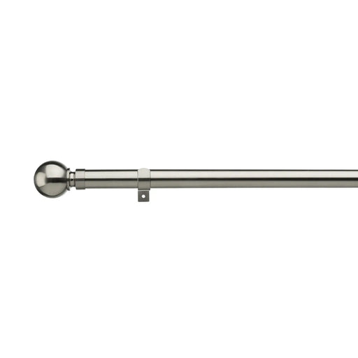 Universal Eyelet /Ball Finial Satin Steel