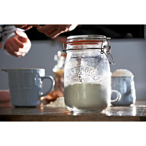Kilner Clip Top Jar - Round 1L
