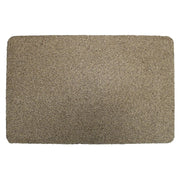 JVL Dirt Guard Plain Cotton Barrier Doormat 50 x 75cm Coffee