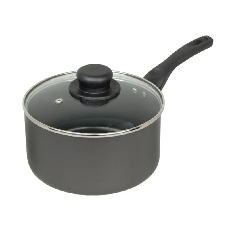 CookClassic Sauce Pan & Glass Lid Non Stick 15cm