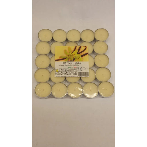 Price's Candles Tealights Pack 25 Vanilla