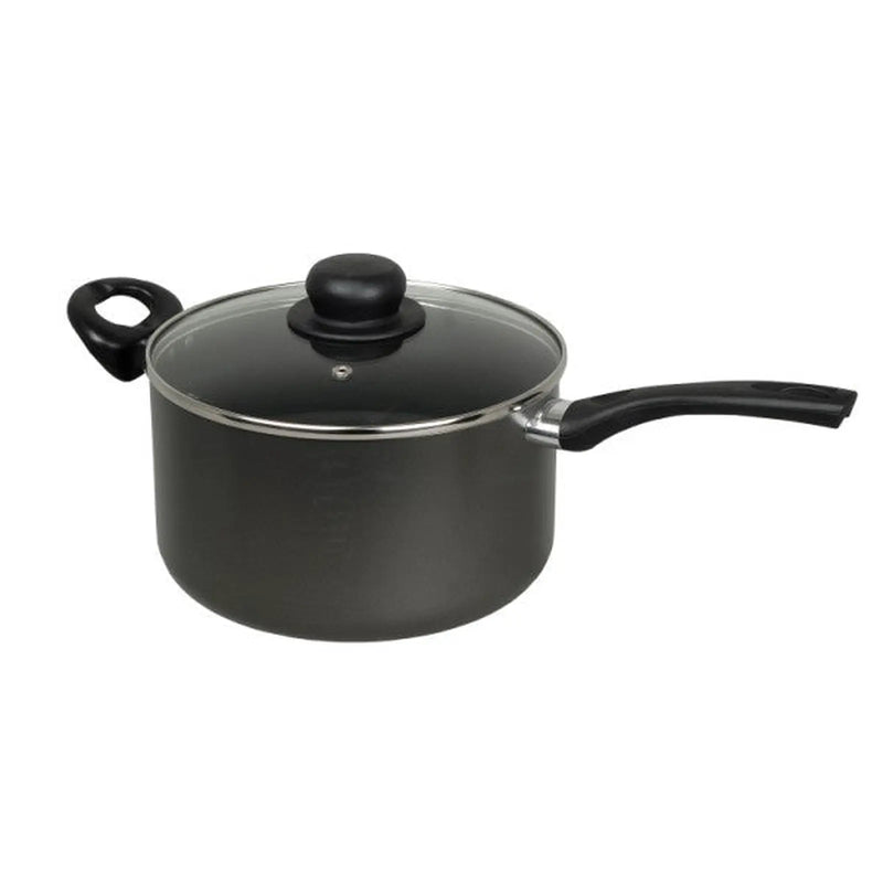 CookClassic Sauce Pan & Glass Lid Non Stick 22cm