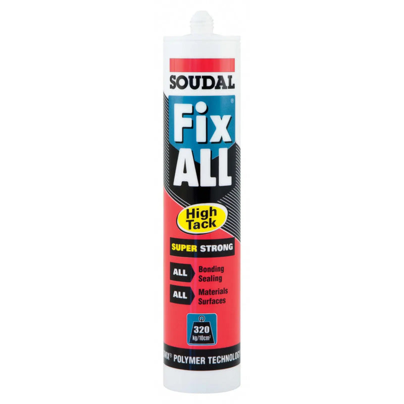 Soudal Fix All Super Strong Sealant/Adhesive 290ml Cartridge Black