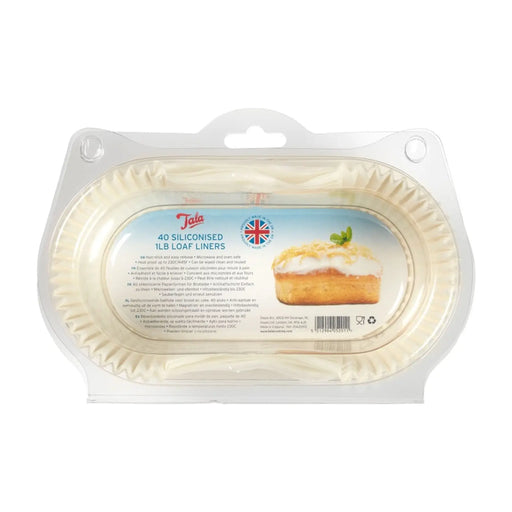 Tala Siliconised Greaseproof Loaf Tin Liners (Set of 40) 1lb