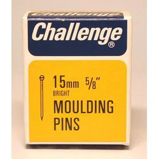 Challenge Moulding Pins (Veneer Pins) - Bright Steel (Box Pack) 15mm