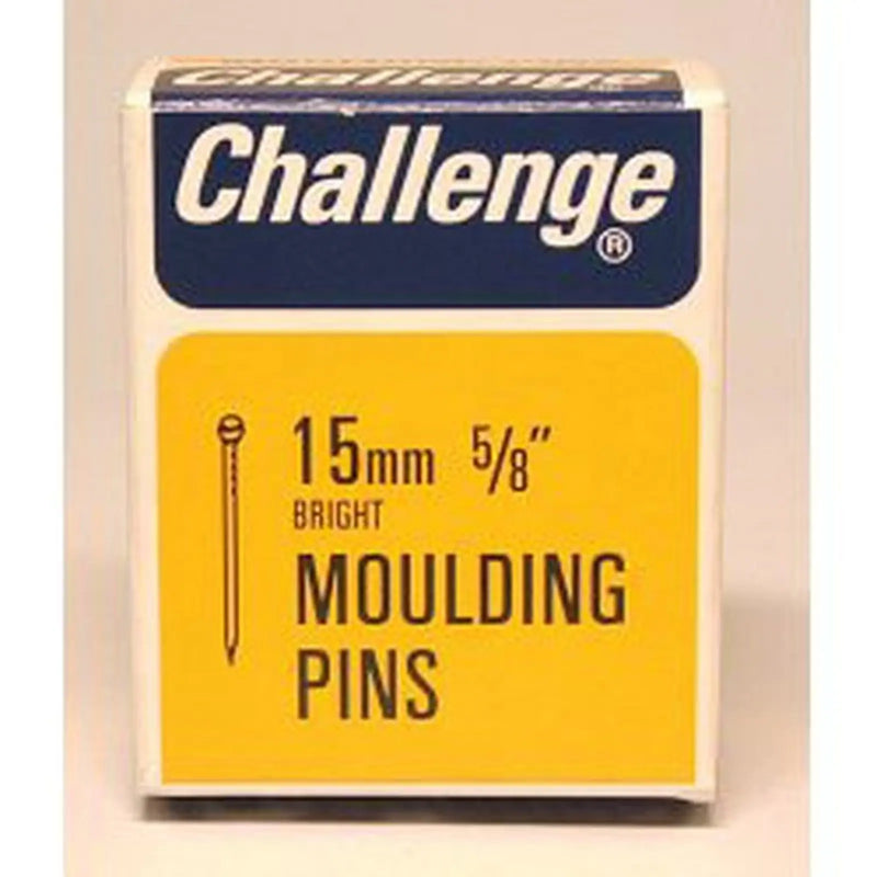 Challenge Moulding Pins (Veneer Pins) - Bright Steel (Box Pack) 15mm