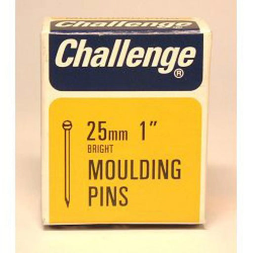 Challenge Moulding Pins (Veneer Pins) - Bright Steel (Box Pack) 25mm