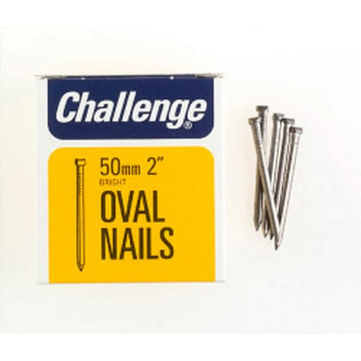 Challenge Oval Wire Nails - Bright Steel (Box Pack) 50mm