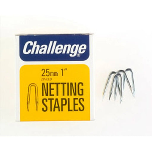 Challenge Netting Staples - Zinc Plated (Box Pack) 25mm