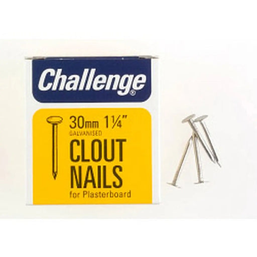 Challenge Clout - Plasterboard Nails - Galvanised (Box Pack) 30mm